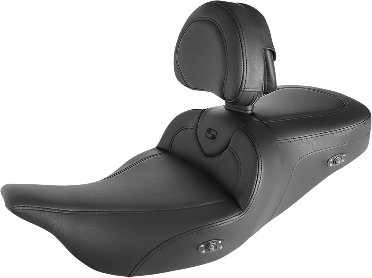 Saddlemen Roadsofa Heated Gel Seat & Backrest 2008-2024 Harley Touring FLHX FLHR