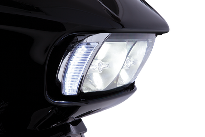 Ciro Fang Headlight Bezel LED Turn Signals for 2015-2024 Harley Road Glide FLTRK