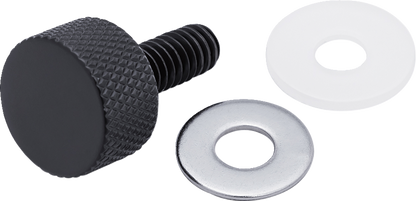 Ciro 1/4"-20 x 3/4" Black Seat Thumbscrew for 1996-2026 Harley Davidson Models