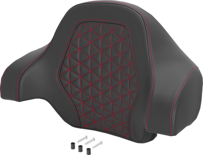 Saddlemen Red Tri Gripper Deluxe Sissy Bar Tour Pack Backrest Pad for Harley