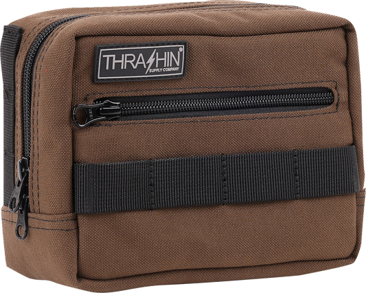 Thrashin Supply Brown Motorcycle Handlebar Storage Bag Harley Davidson THB-0006