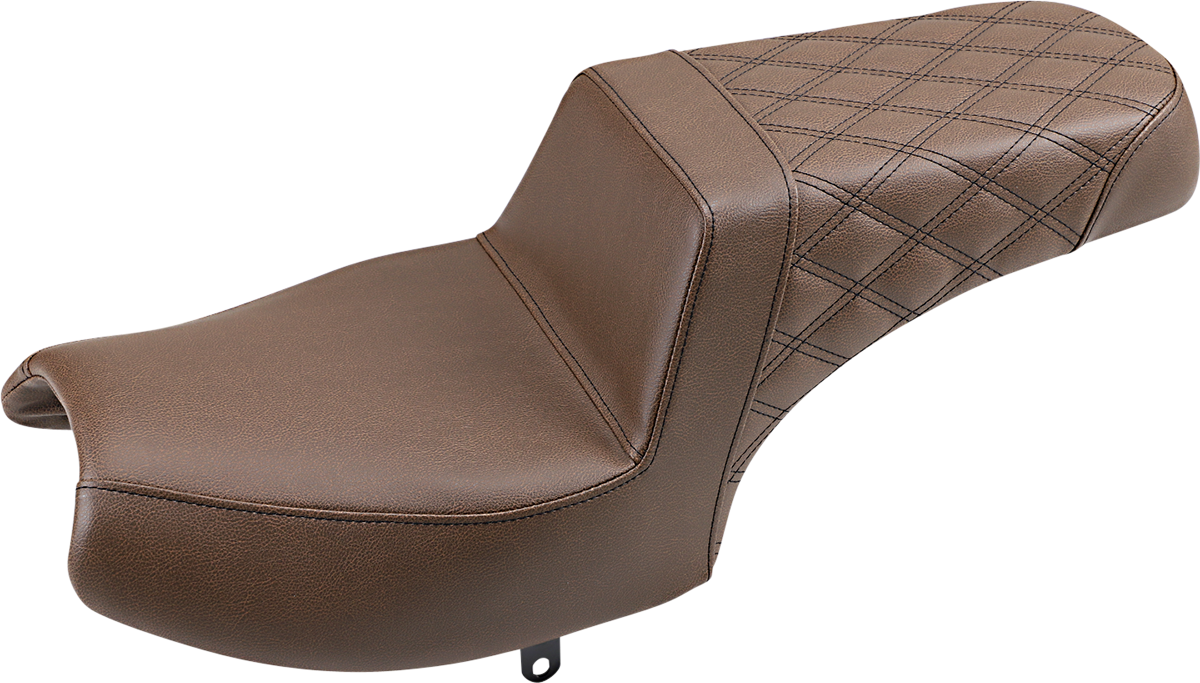 Saddlemen Brown Step Up Rear Lattice Gel Seat fits 2020-2023 Indian Challenger