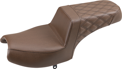 Saddlemen Brown Step Up Rear Lattice Gel Seat fits 2020-2023 Indian Challenger