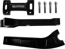 Slyfox Black 8" Handlebar Pullback Riser Top Clamp Kit for Harley Davidson