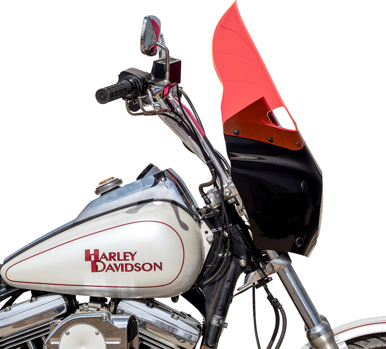 Klock Werks 15" Flare Pink Ice Vented Road Warrior Fairing Motorcycle Windshield