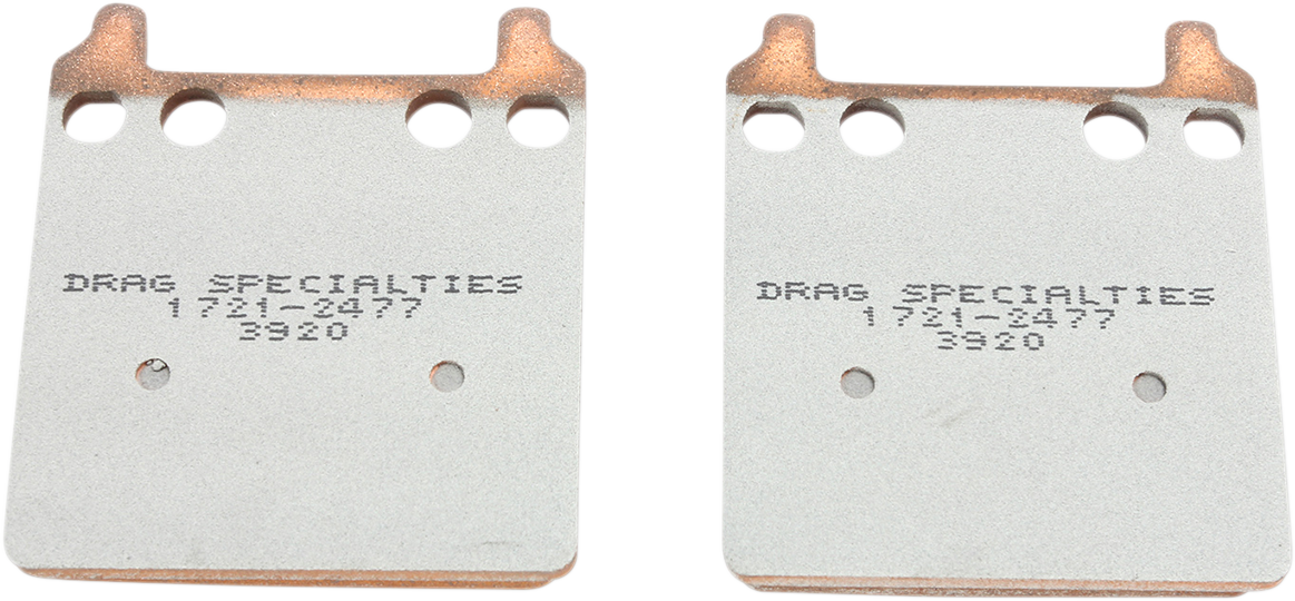 Drag Specialties Premium Sintered Metal Front/ Rear Brake Pad Set for PM Caliper