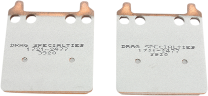 Drag Specialties Premium Sintered Metal Front/ Rear Brake Pad Set for PM Caliper