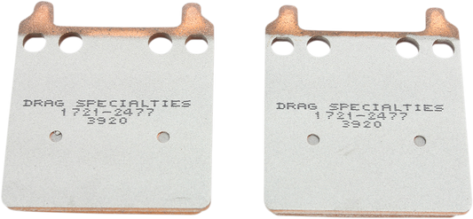 Drag Specialties Premium Sintered Metal Front/ Rear Brake Pad Set for PM Caliper
