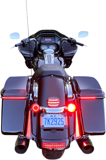 Custom Dynamics 1157 Rear Red LED Bullet Turn Signal Inserts 2009-2024 Harley