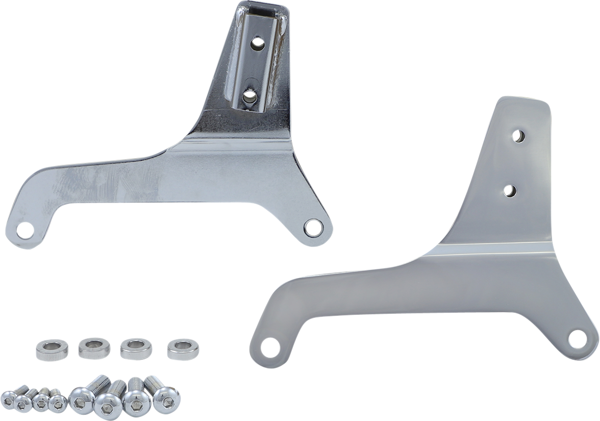 Khrome Werks Sissy Bar Chrome Side Plates for 2018-2022 Harley Softail Low Rider