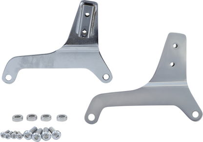 Khrome Werks Sissy Bar Chrome Side Plates for 2018-2022 Harley Softail Low Rider