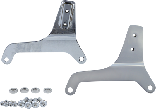 Khrome Werks Sissy Bar Chrome Side Plates for 2018-2022 Harley Softail Low Rider