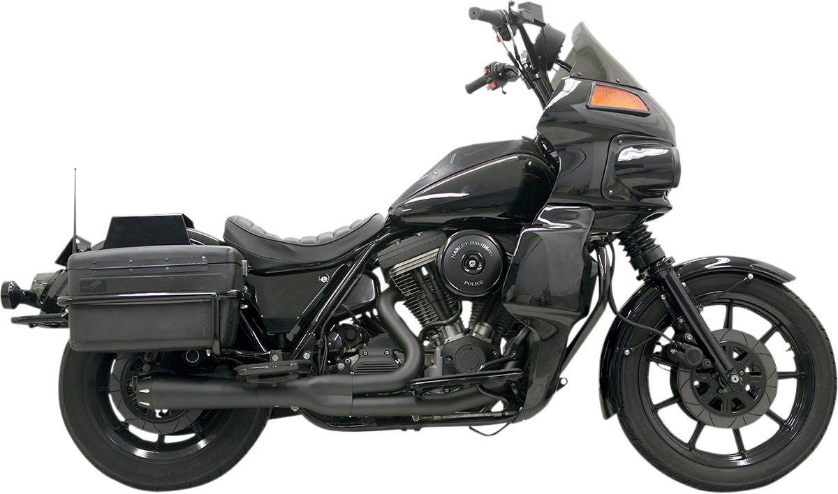 Bassani Black Road Rage 2:1 Exhaust System for 1987-2000 Harley FXR FXRS FXRFB