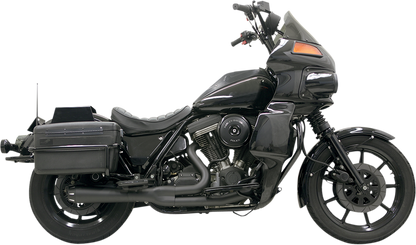Bassani Black Road Rage 2:1 Exhaust System for 1987-2000 Harley FXR FXRS FXRFB