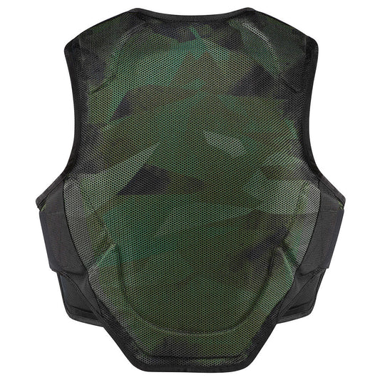 Icon Softcore Adult Mens Green Camo Field Armor Street Motorcycle Riding Vest