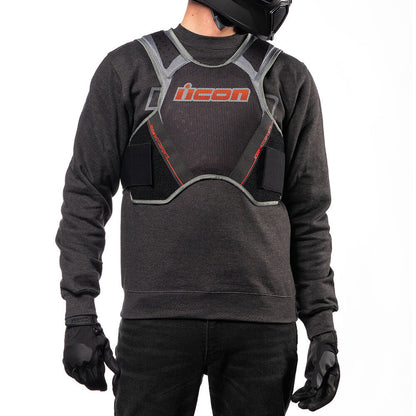 Icon Softcore Adult Mens Megabolt Field Armor Street Motorcycle Riding Vest