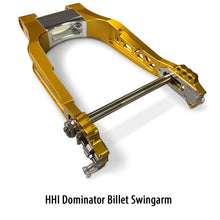 HHI Hawg Halters Dominator Gold Billet Swingarm fits 2009-2024 Harley Touring