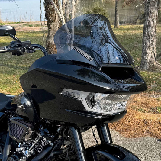 Klock Werks Pro Tour Flare 13.5" Dark Smoke Windshield 2023-25 Harley Road Glide