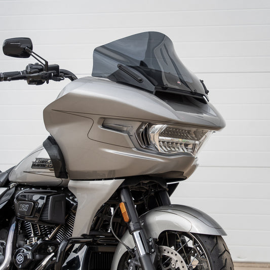 Klock Werks Sport Flare 12" Dark Smoke Windshield 2023-2025 Harley Road Glide