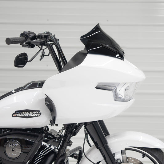 Klock Werks Sport Flare 10" Black Windshield for 2023-25 Harley Road Glide FLTR