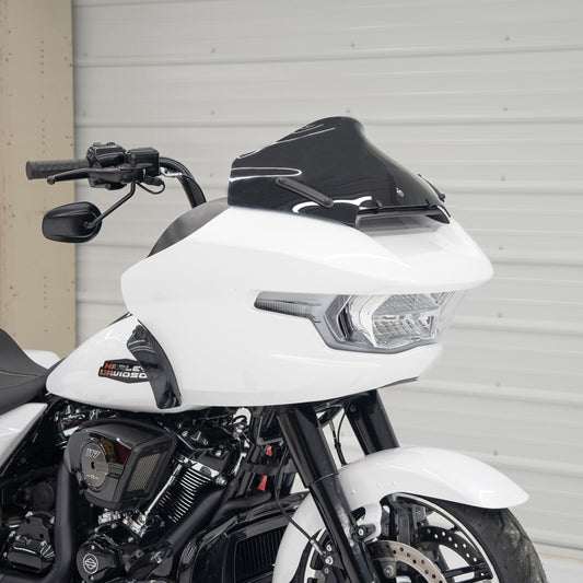 Klock Werks Sport Flare 10" Black Windshield for 2023-25 Harley Road Glide FLTR