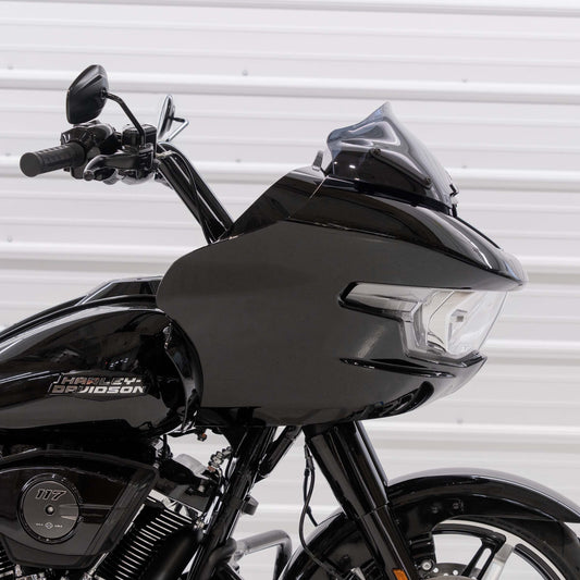 Klock Werks Sport Flare 8" Dark Smoke Windshield for 2023-2025 Harley Road Glide
