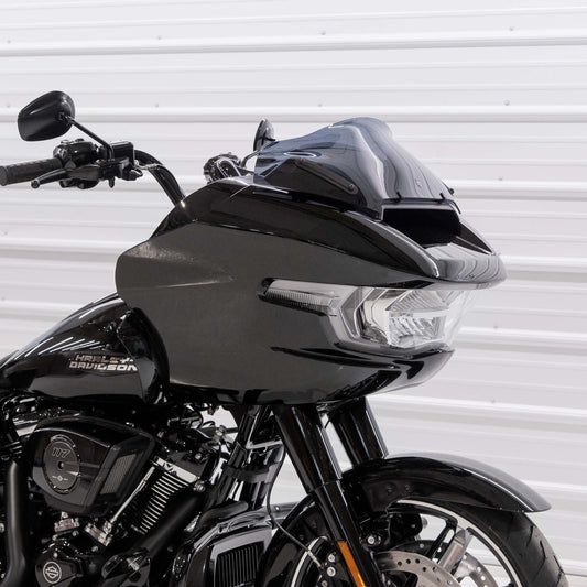 Klock Werks Sport Flare 8" Dark Smoke Windshield for 2023-2025 Harley Road Glide