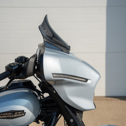 Klock Werks Flare 10" Dark Smoke Windshield for 2023-2025 Harley Street Glide