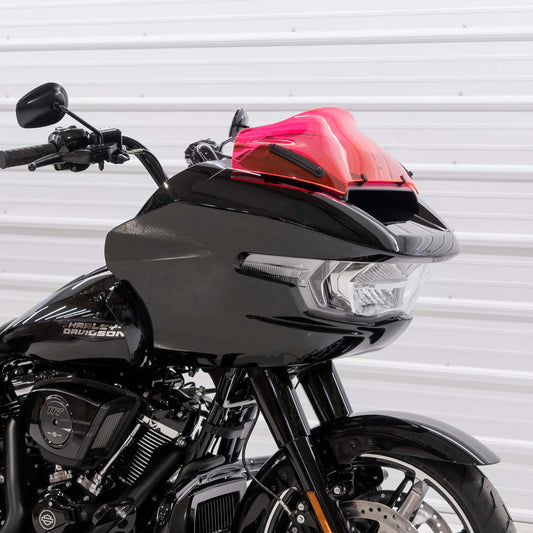 Klock Werks Kolor Flare 8" Pink Ice Windshield for 2023-2025 Harley Road Glide