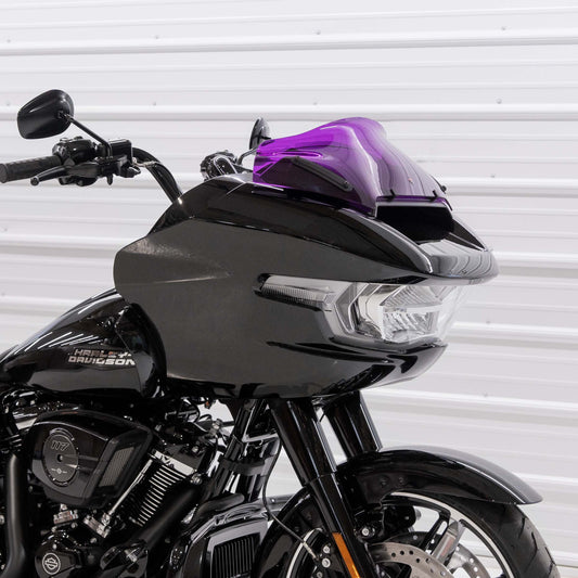 Klock Werks Kolor Flare 8" Purple Windshield for 2023-25 Harley Road Glide FLTR
