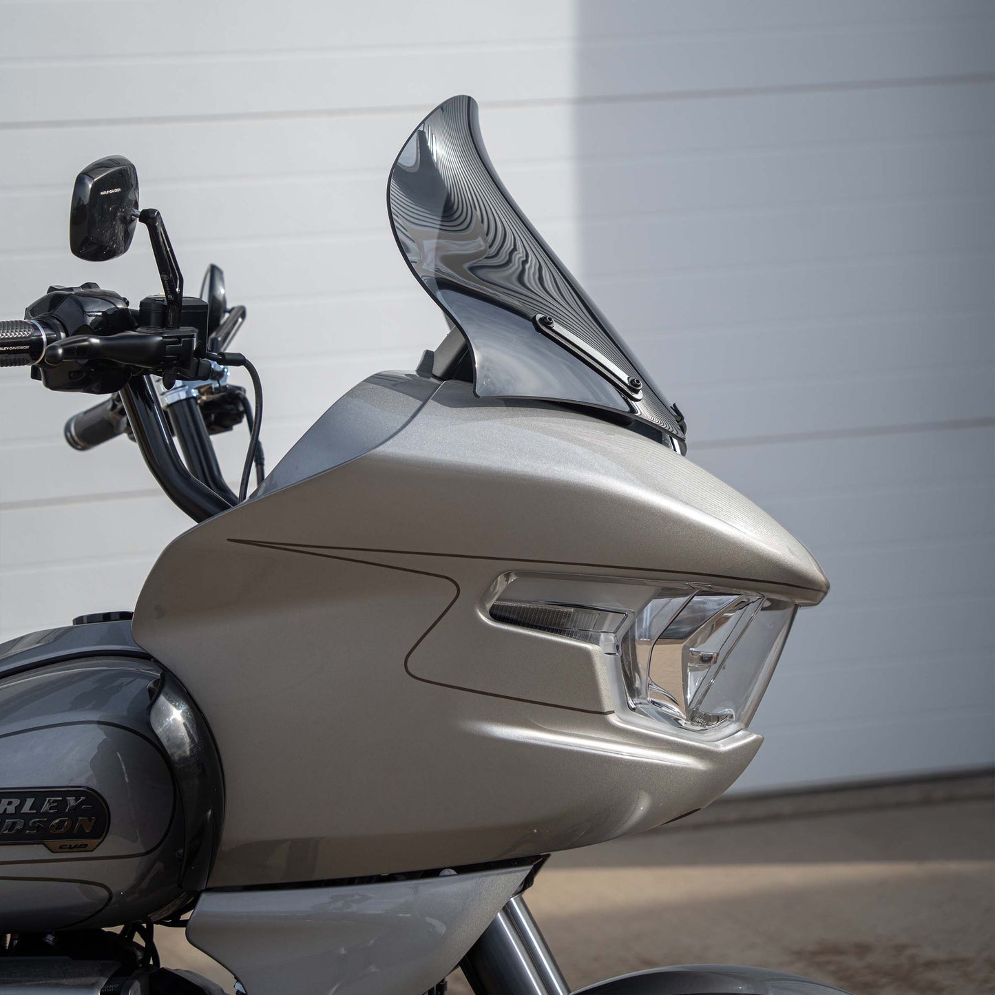 Klock Werks Pro Tour Flare 15" Dark Smoke Windshield for 23-25 Harley Road Glide