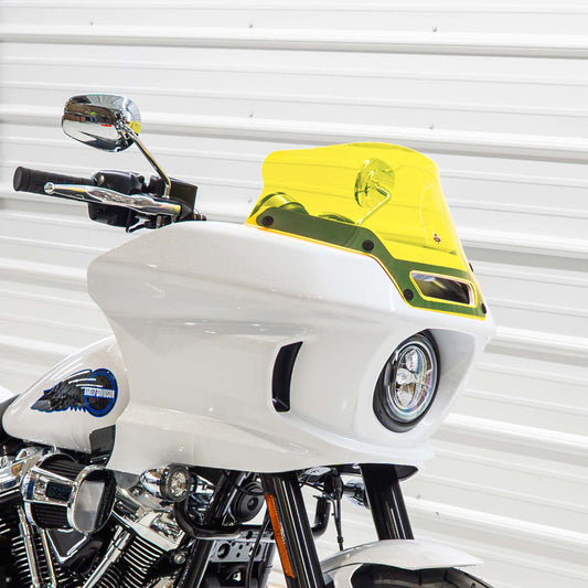 Klock Werks Ice Flare 6" Yellow Windshield 2022-2026 Harley Softail Low Rider ST
