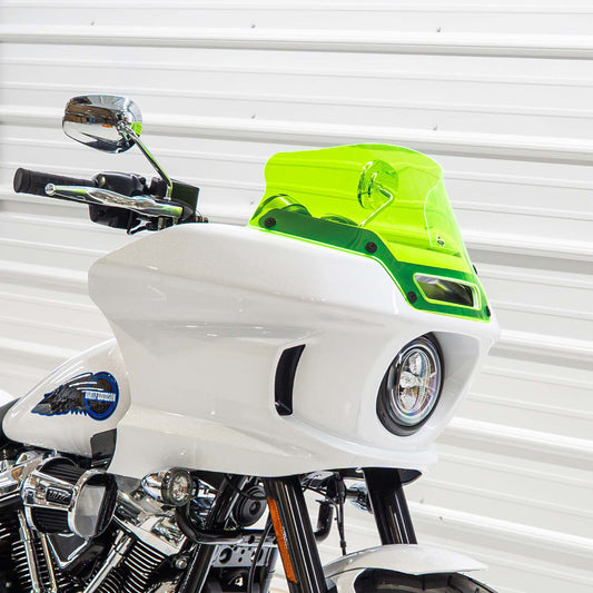 Klock Werks Ice Flare 6" Green Windshield 2022-2026 Harley Softail Low Rider ST
