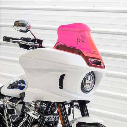 Klock Werks Ice Flare 8" Pink Windshield 2022-2026 Harley Softail Low Rider ST