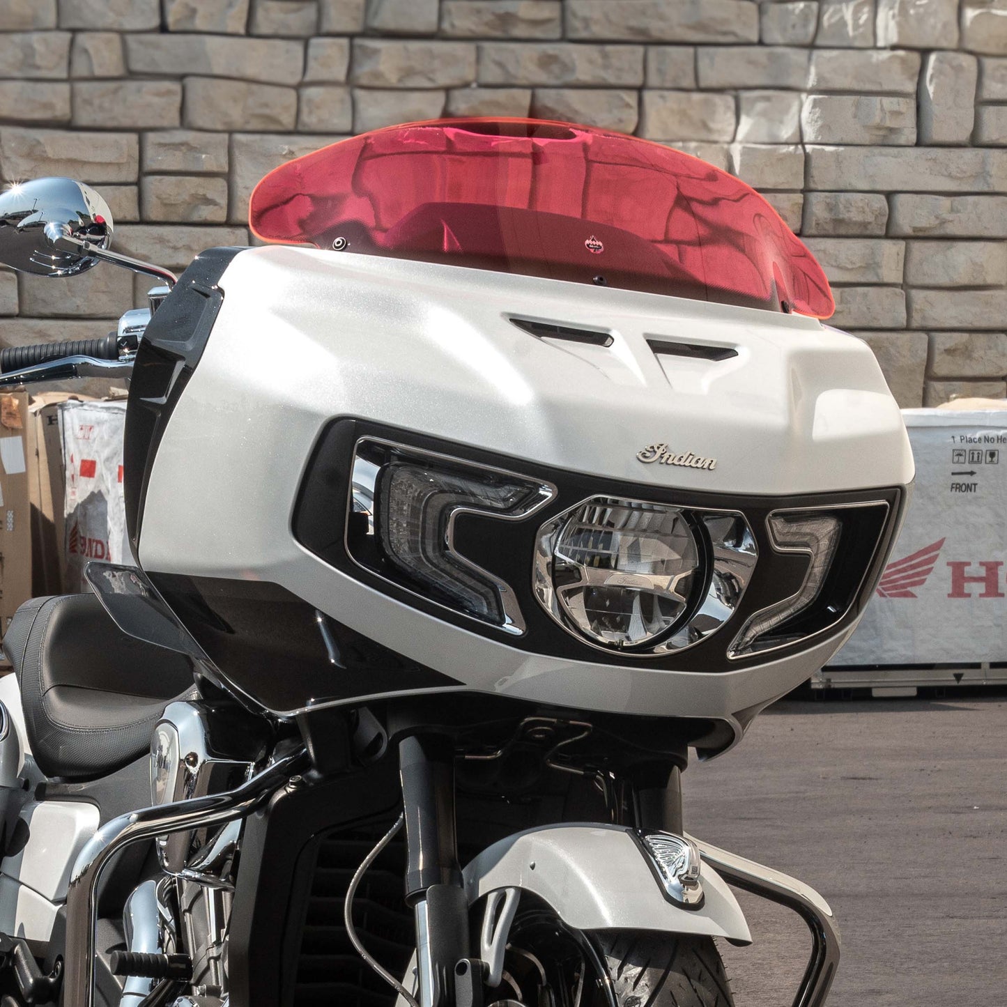 Klock Werks 8" Pink Ice Kolor Flare Windshield 2020-25 Indian Challenger Pursuit