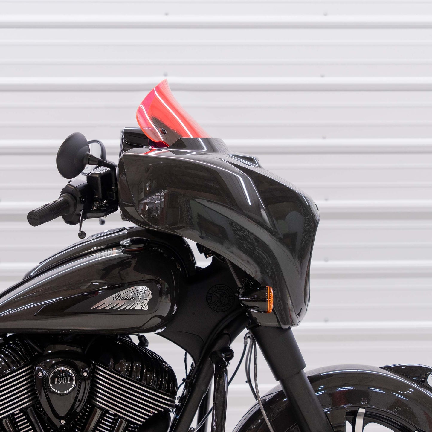 Klock Werks Kolor Flare 10" Pink Ice Windshield for 2014-2024 Indian Chieftain