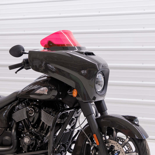 Klock Werks Kolor Flare 10" Pink Ice Windshield for 2014-2024 Indian Chieftain