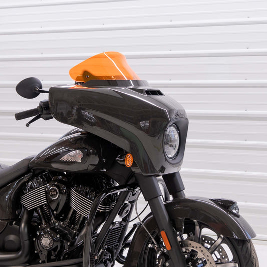 Klock Werks Kolor Flare 10" Orange Ice Windshield for 2014-2024 Indian Chieftain