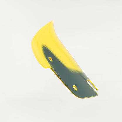 Klock Werks Kolor Flare 10" Yellow Ice Windshield for 2014-2024 Indian Chieftain