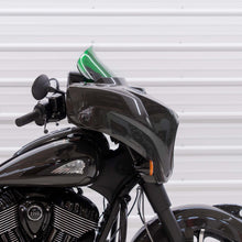 Klock Werks Kolor 10" Green Flare Windshield 2014-26 Indian Chieftain Roadmaster