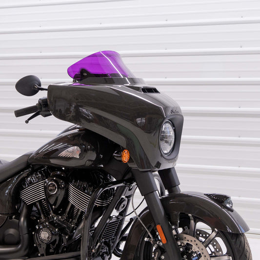 Klock Werks Kolor Flare 10" Purple Windshield 14-24 Indian Chieftain Roadmaster