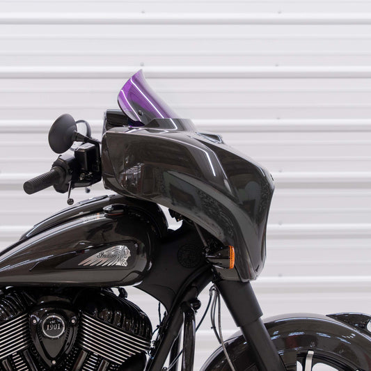 Klock Werks Kolor Flare 10" Purple Windshield 14-24 Indian Chieftain Roadmaster