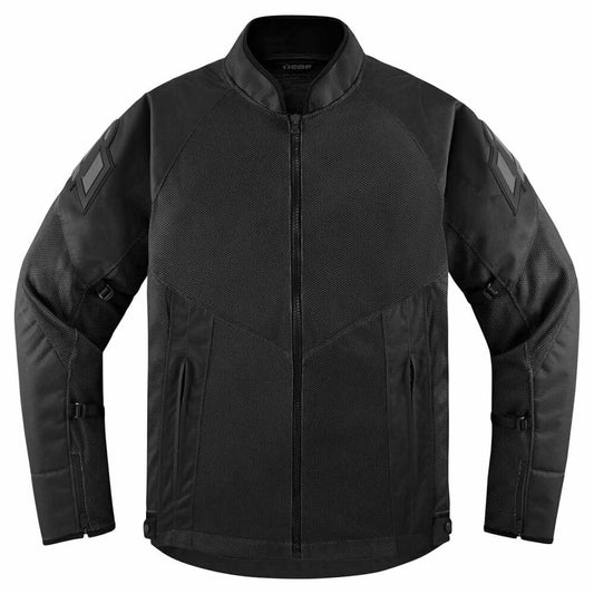 Icon Mesh AF Adult Mens Black Motorcycle Street Racing Sport Jacket