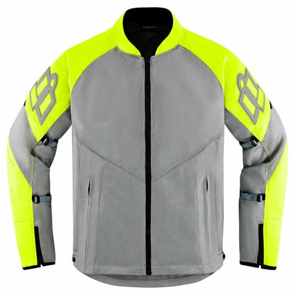 Icon Mesh AF Adult Mens Hi-Vis Motorcycle Street Racing Sport Jacket