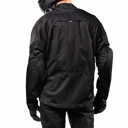 Icon Mesh AF Adult Mens Black Motorcycle Street Racing Sport Jacket
