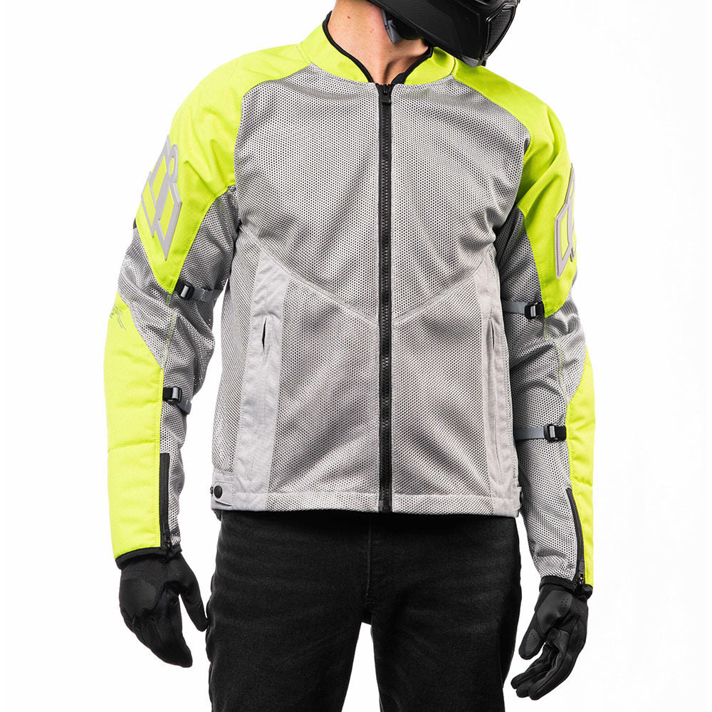 Icon Mesh AF Adult Mens Hi-Vis Motorcycle Street Racing Sport Jacket