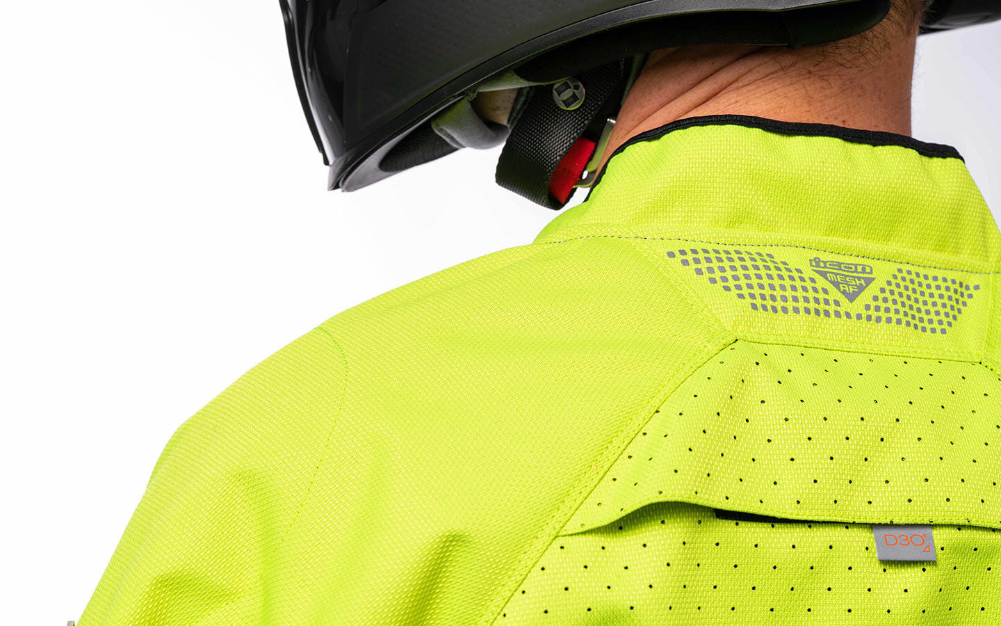 Icon Mesh AF Adult Mens Hi-Vis Motorcycle Street Racing Sport Jacket