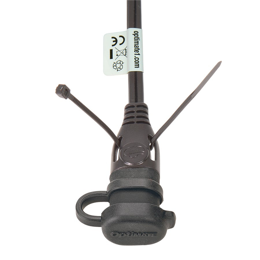 OptiMate 20" Motorcycle ATV UTV Battery Lead Pigtail Weatherproof with 15A Fuse