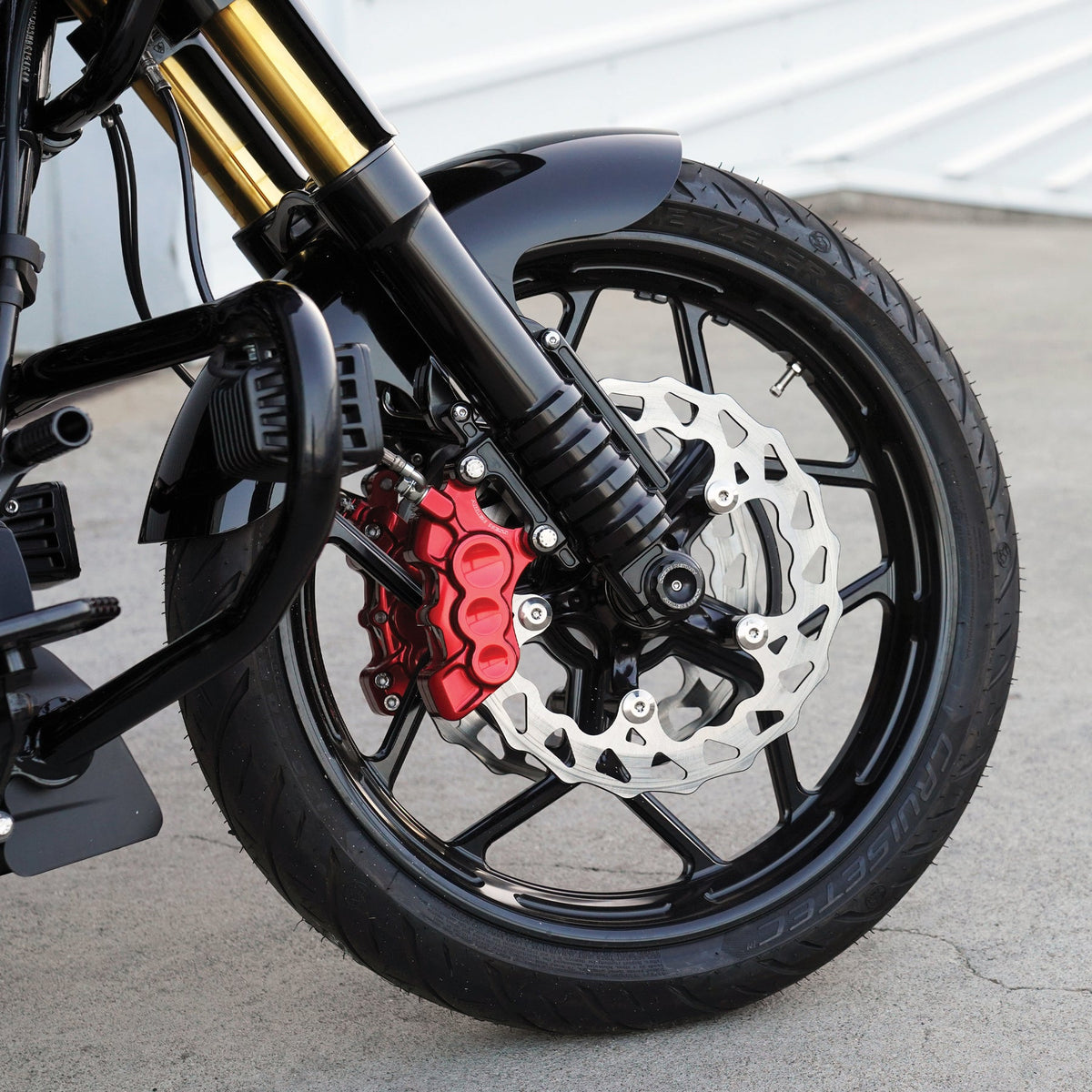 Arlen Ness Pro Short 19" Raw Front Fender for 2023-2026 Harley Road Street Glide