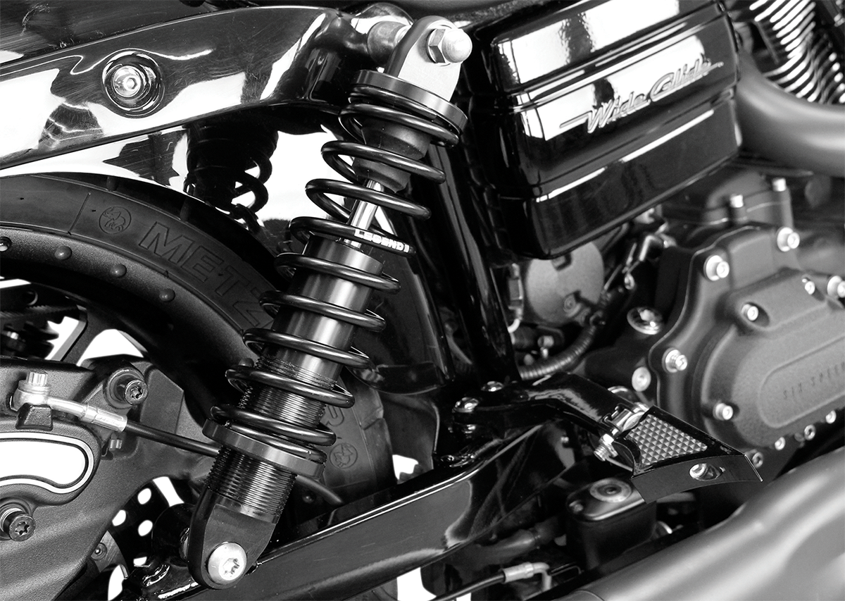 Legend Black 12" Revo-A Standard Rear Shocks for 1991-2017 Harley Davidson Dyna